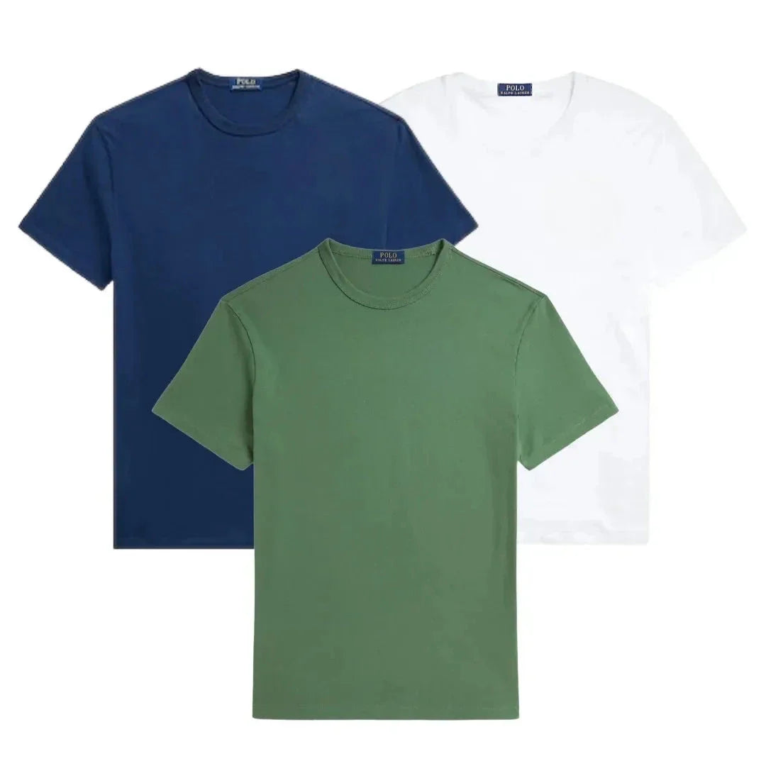 3er-Pack – Slim-Fit-Baumwoll-T-Shirts für Herren Zafira