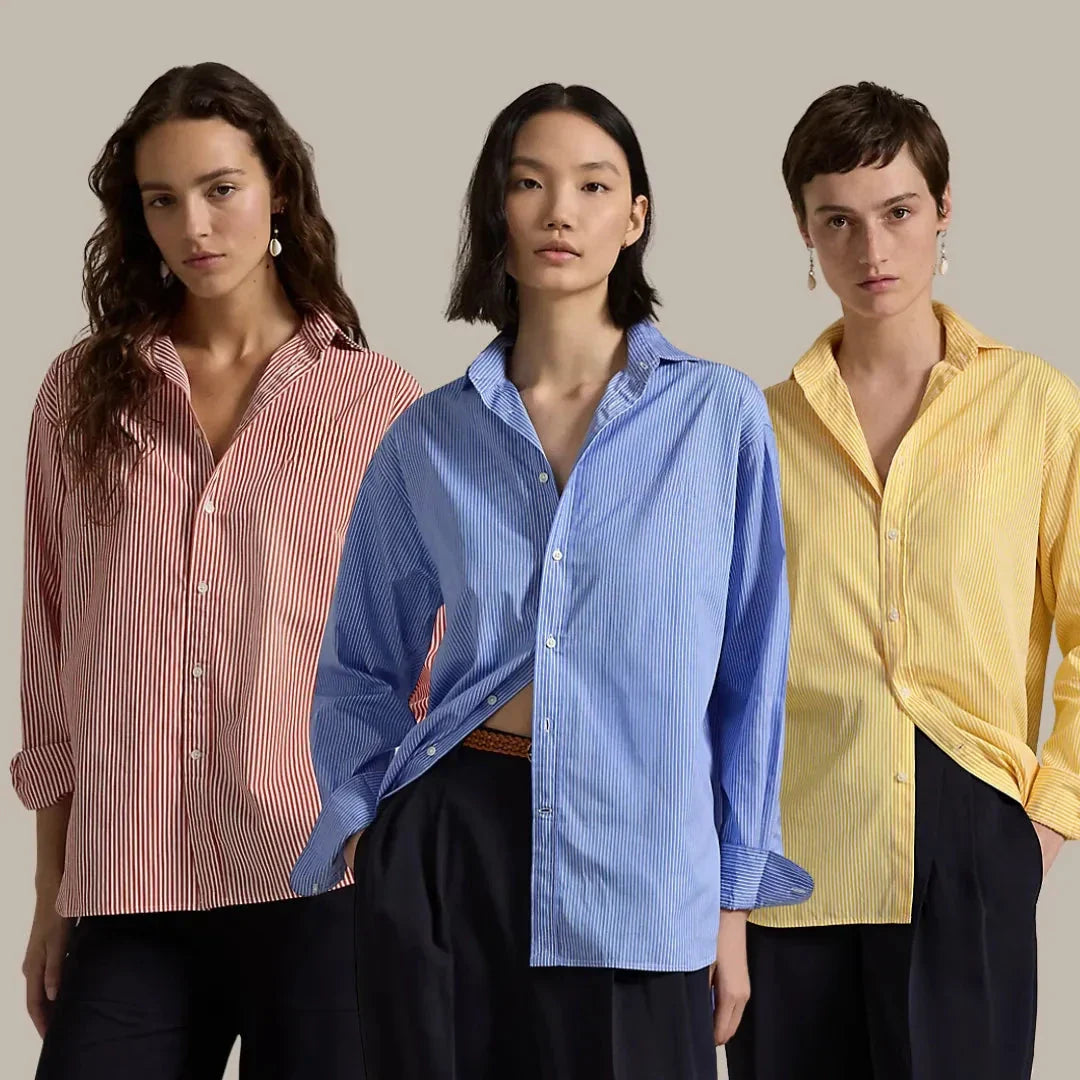 Kaufen Sie 1, erhalten Sie 3! Klassisches gestreiftes Hemd Zafira