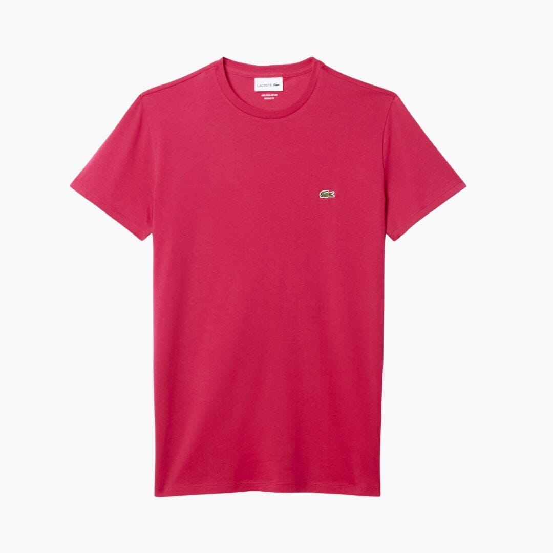 LC Cotton Pima T-shirt Lacoste Aurev Raspberry pink S