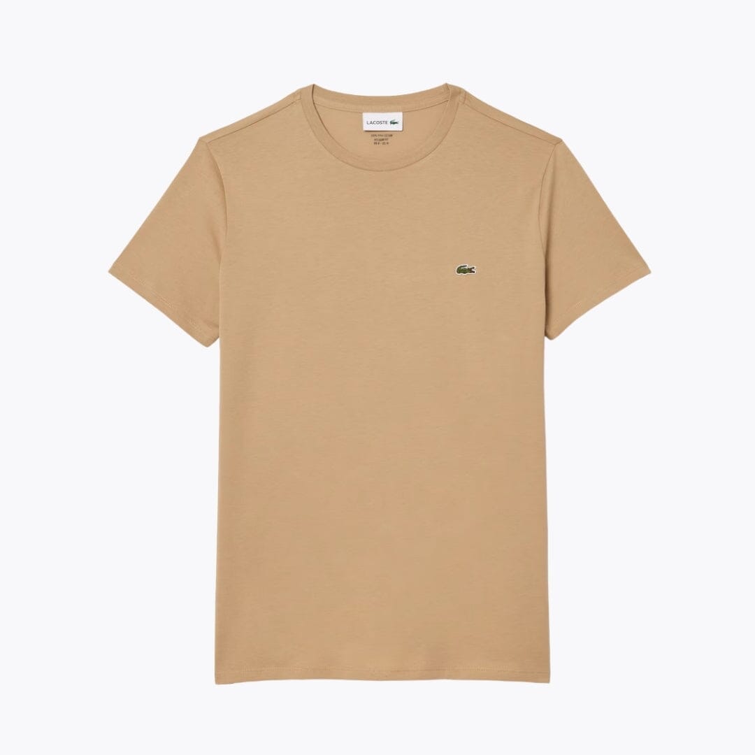 LC Cotton Pima T-shirt Lacoste Luxvian Beige S