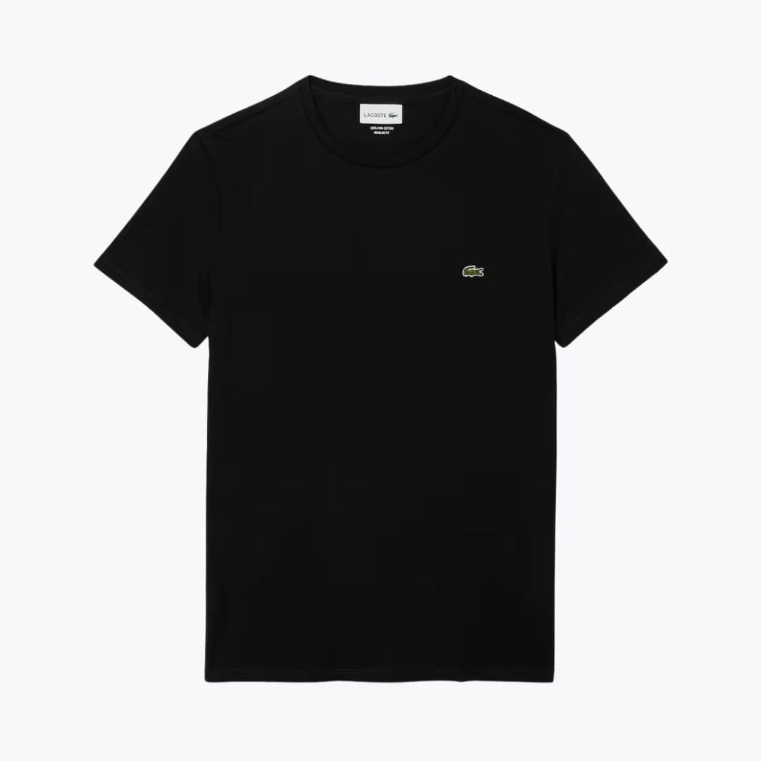 LC Cotton Pima T-shirt Lacoste Luxvian Black S