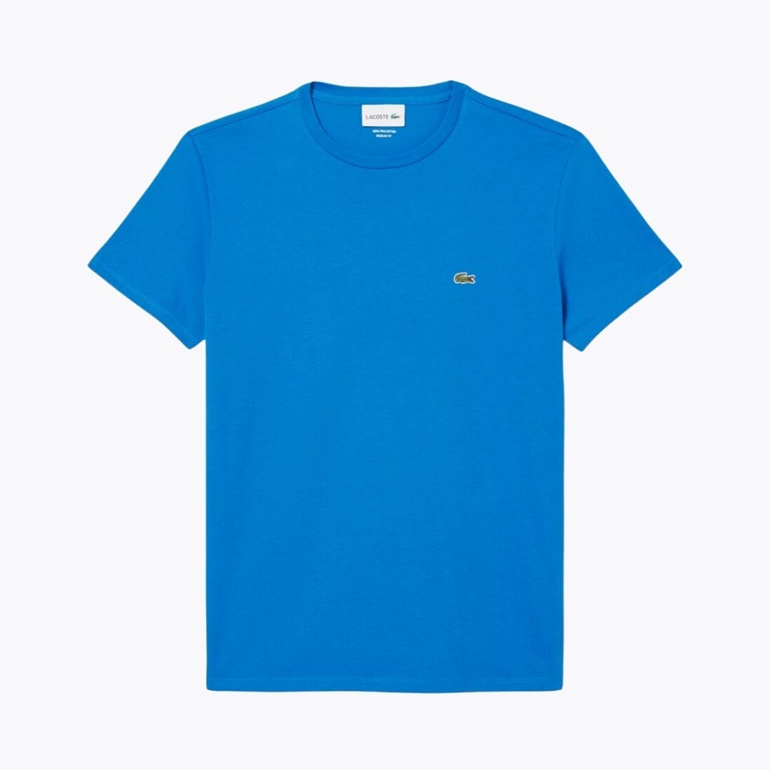LC Cotton Pima T-shirt Lacoste Luxvian Denim blue S