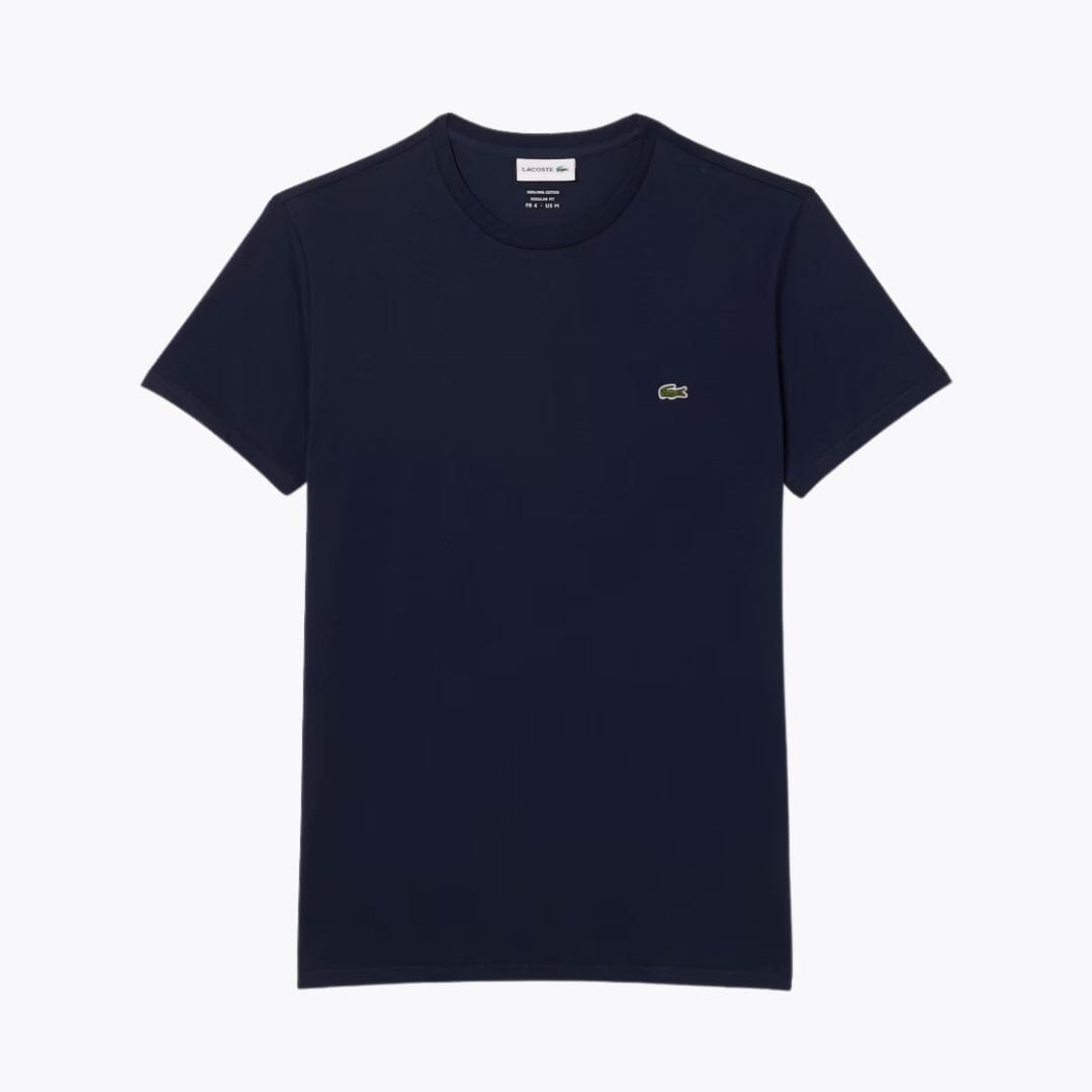 LC Cotton Pima T-shirt Lacoste Luxvian Midnight blue S