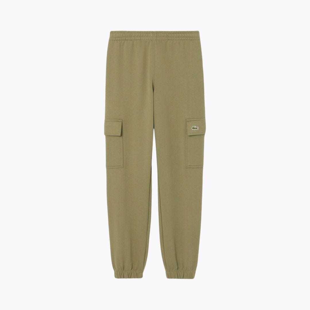 LC Fleece Cargo Sweatpants Lacoste Aurev Khaki green S