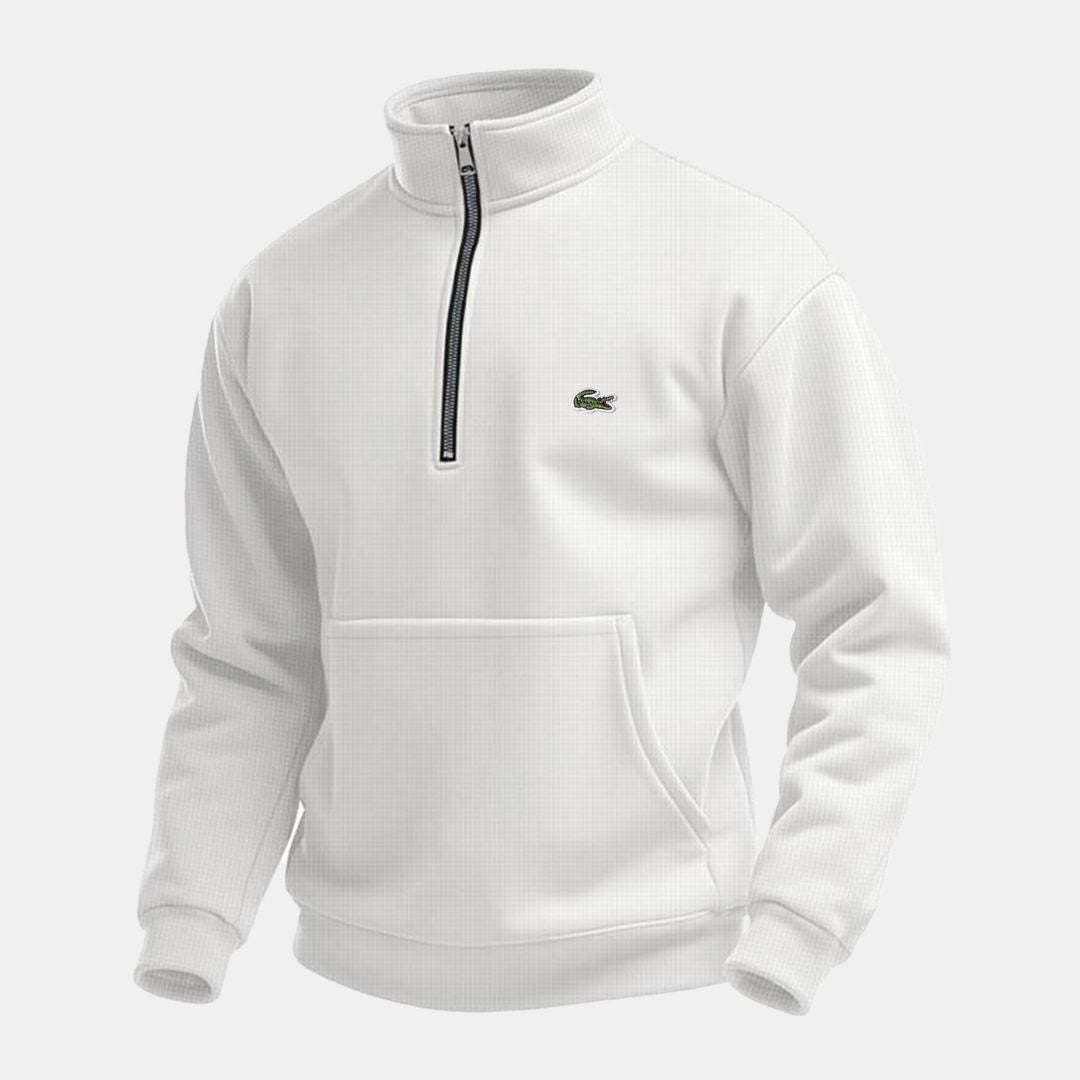 LC Half-Zip Sweatshirt (CLEARANCE) Lacoste Luxvian Light gray S