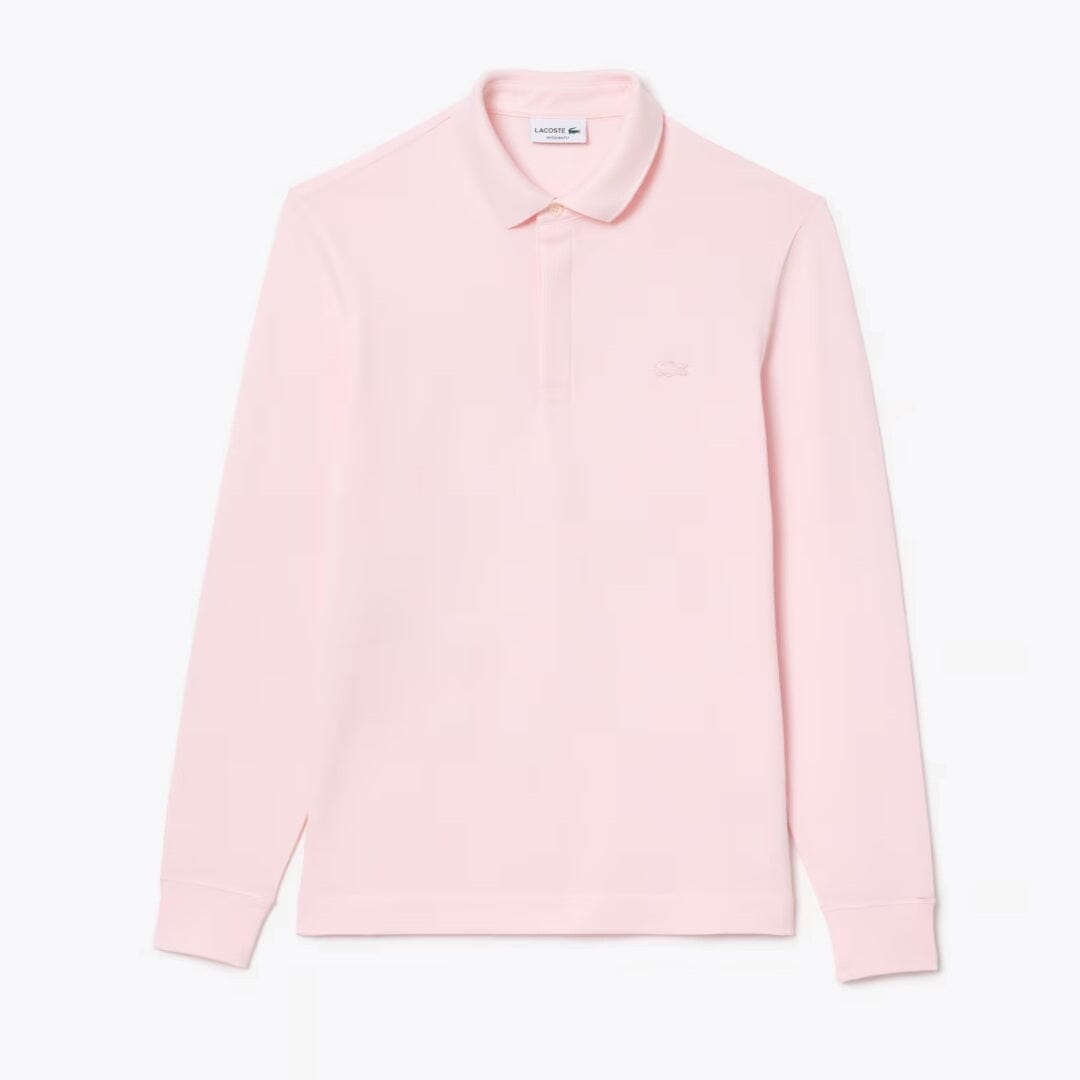 LC Regular Fit Paris Stretch Piqué Polo Shirt Lacoste Aurev Pink S