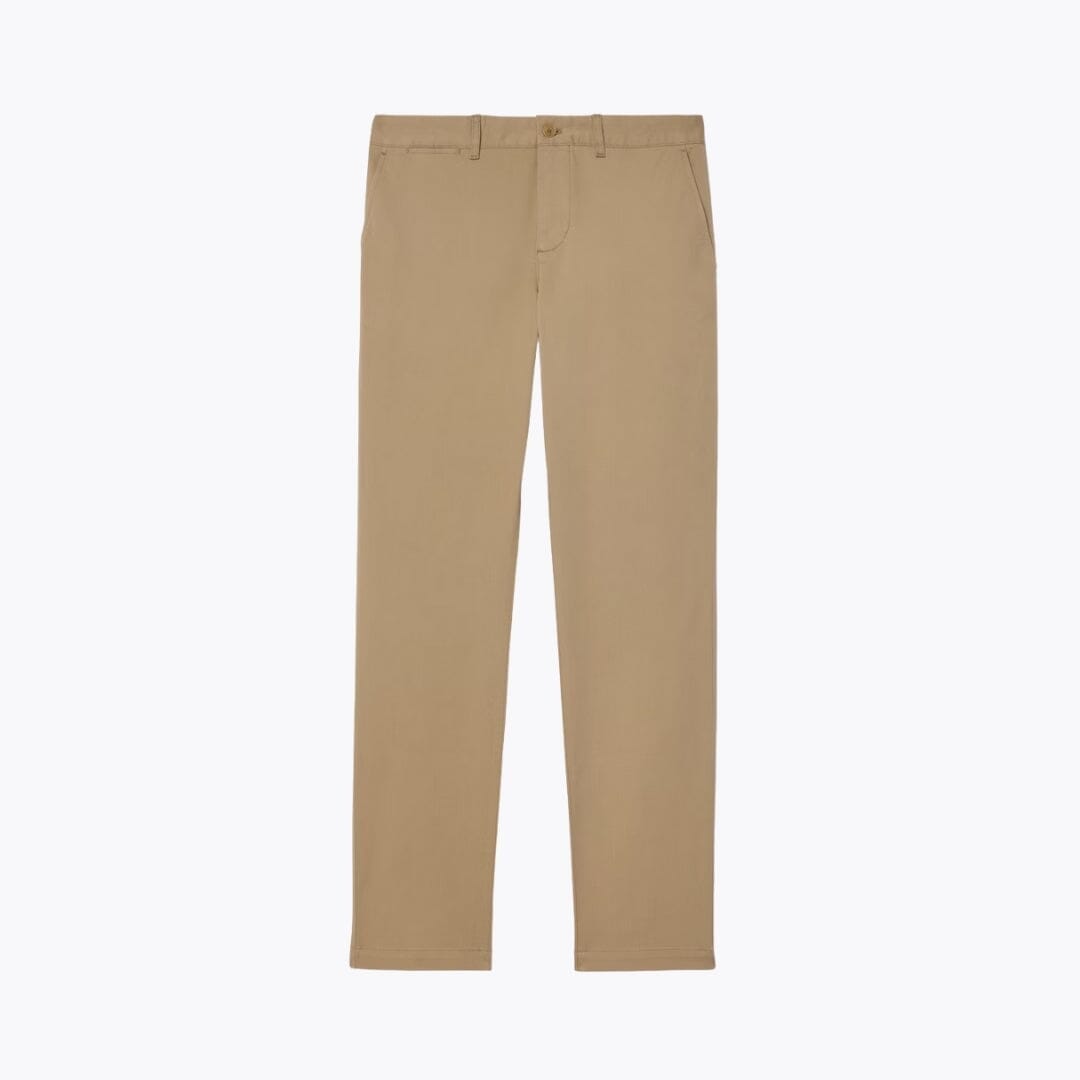LC Slim Fit Stretch Cotton Chino Pants Lacoste Luxvian Beige S