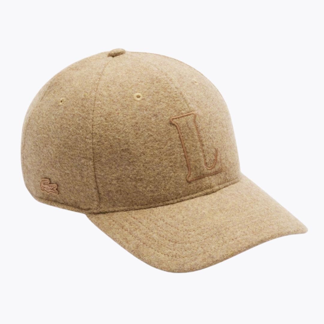 LC Wool Felt Baseball Cap Lacoste Luxvian Beige