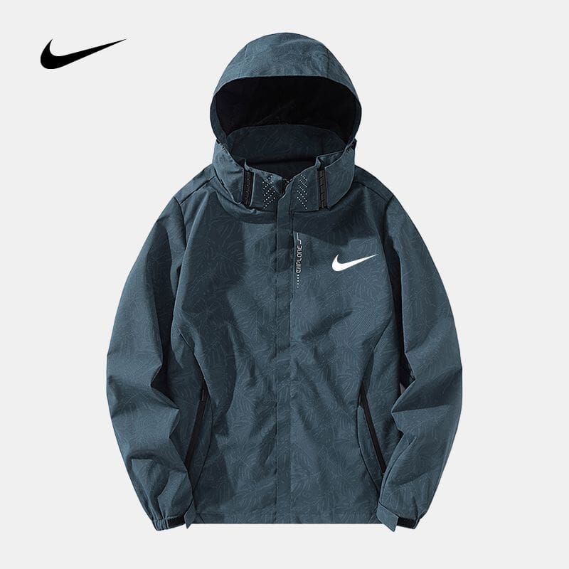 NK Men's Hooded Casual Jacket Nike Luxvian Green Ranger S
