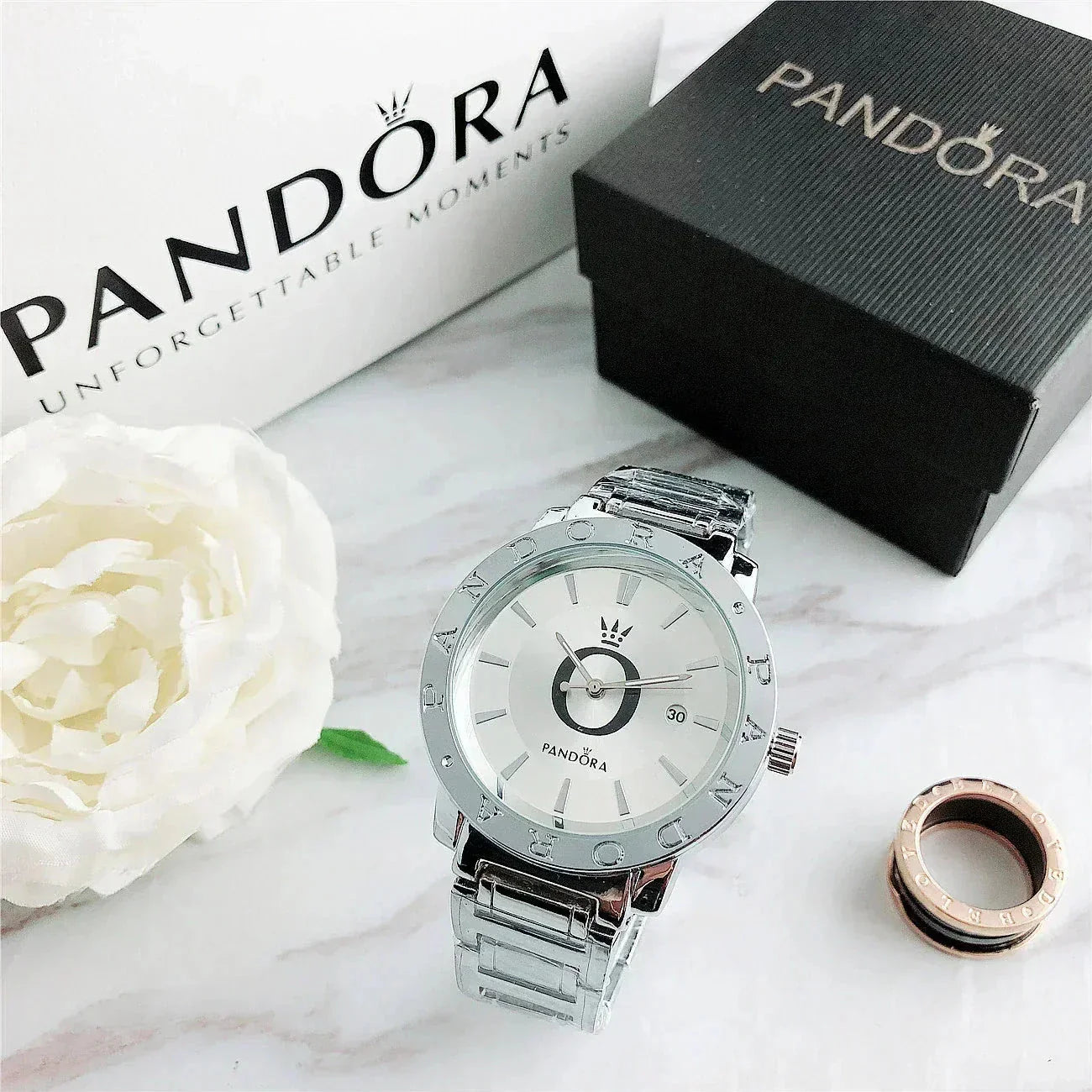 P A N D O R A Wristwatch Glamour Pandora Luxvian Silver
