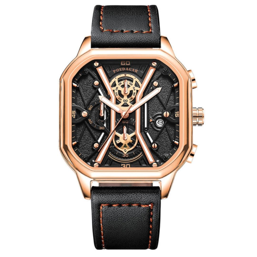 POEDAGAR Watch Regal Elegance Poedagar Aurev Regal Rose Gold