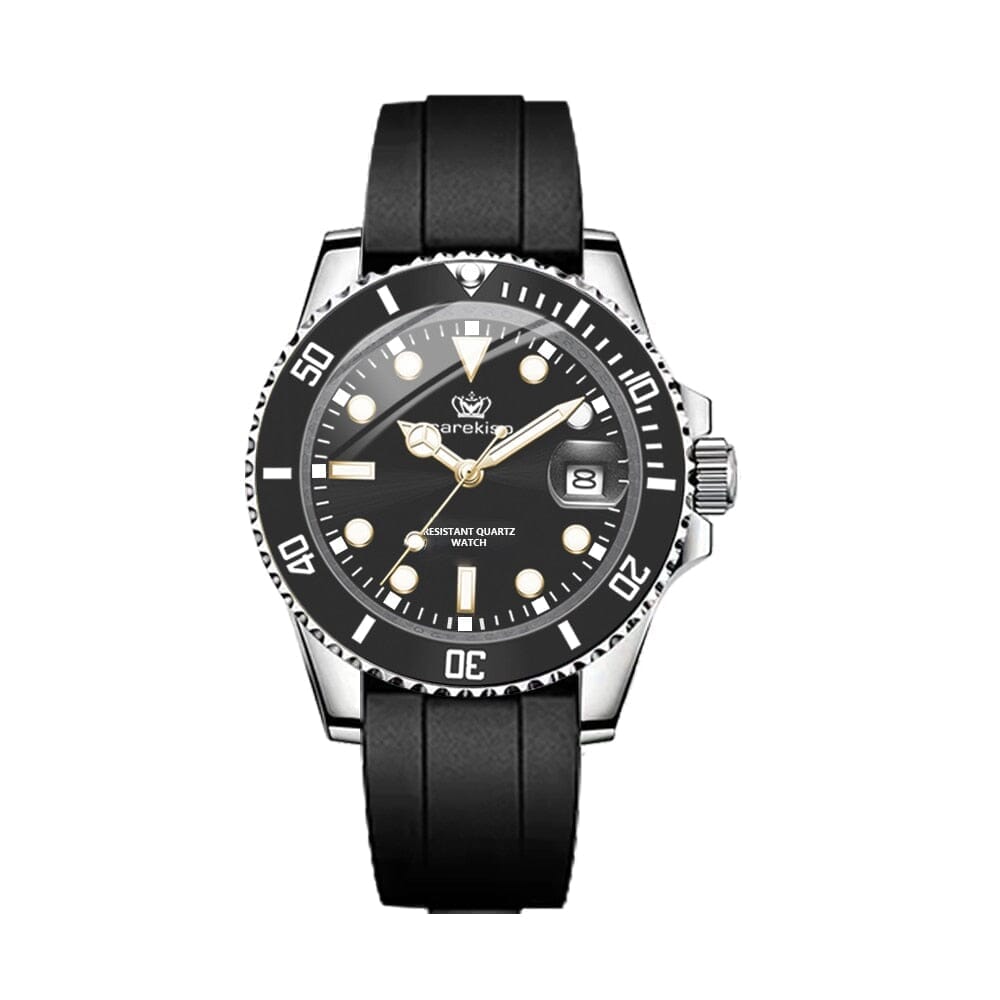 POEDAGAR Watch Subdate Sport Poedagar Luxvian Black