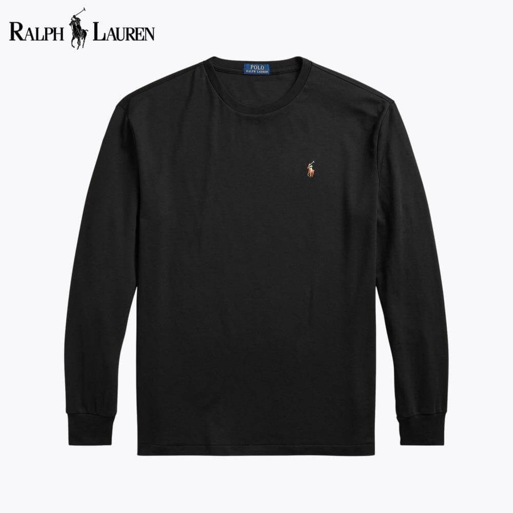 RL Classic Fit Soft Cotton Crewneck T-Shirt Ralph Lauren Aurev Black S