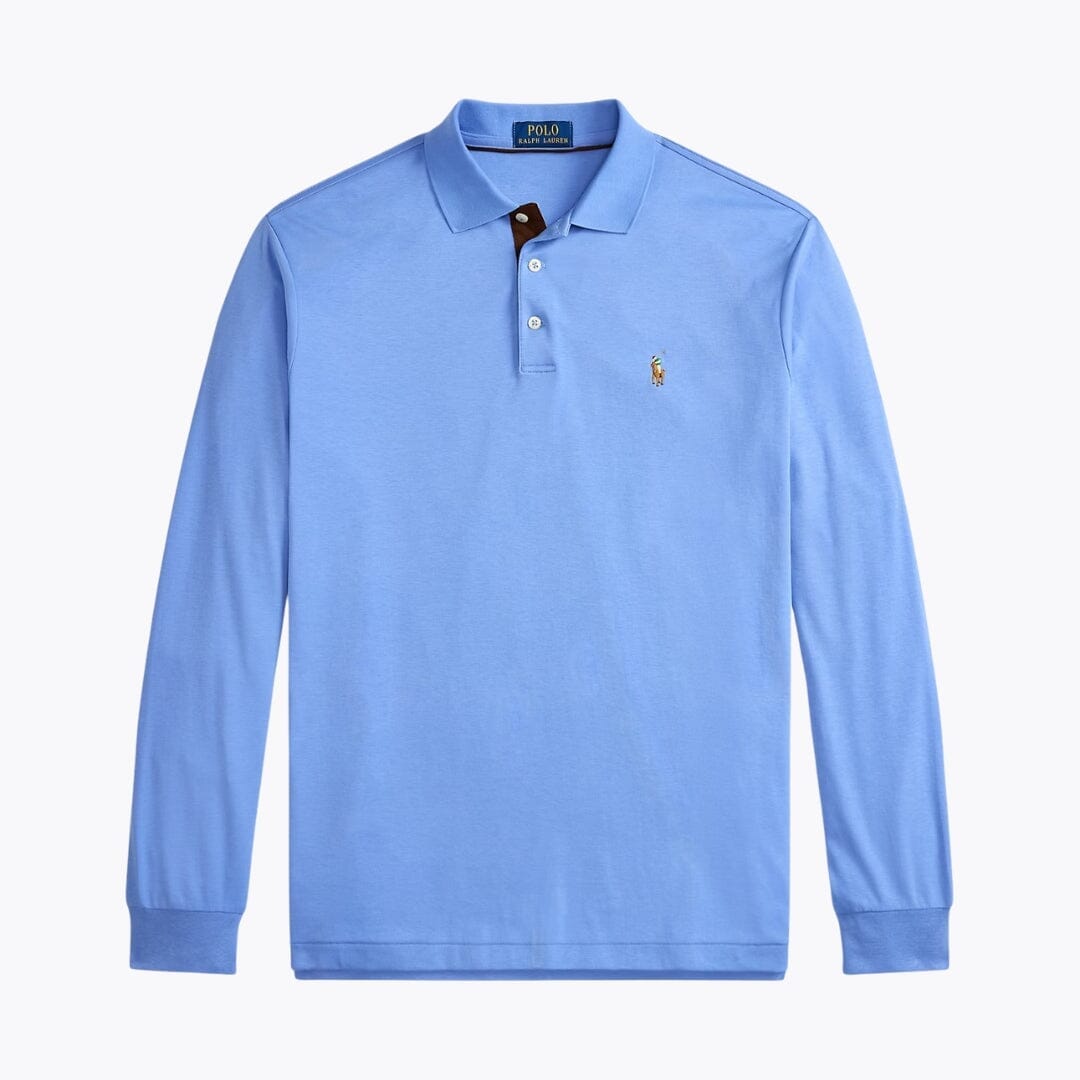 RL Classic Fit Soft Cotton Polo Shirt Ralph Lauren Luxvian Fall Blue S