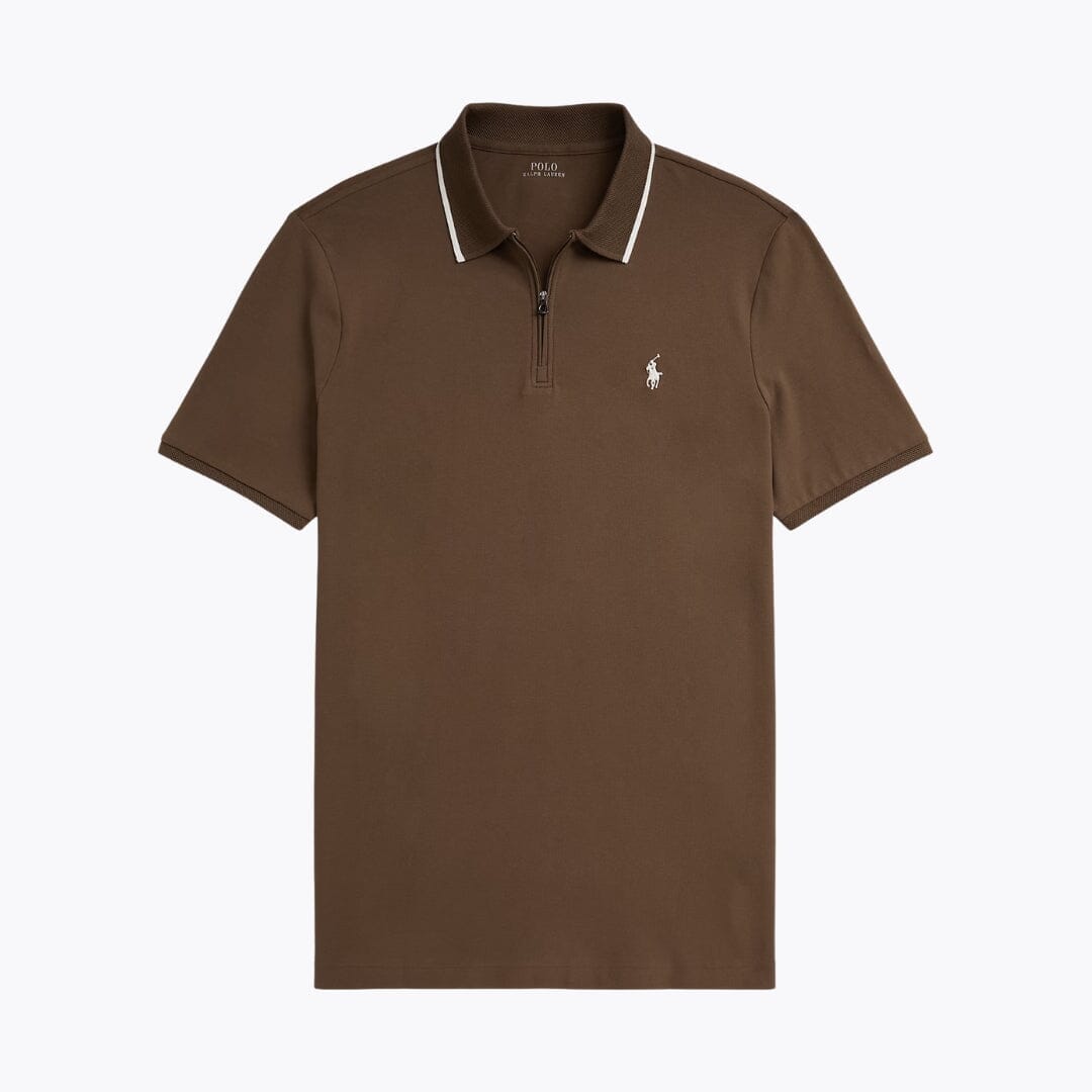 RL Classic Fit Stretch Mesh Polo Shirt Ralph Lauren Aurev Chestnut S