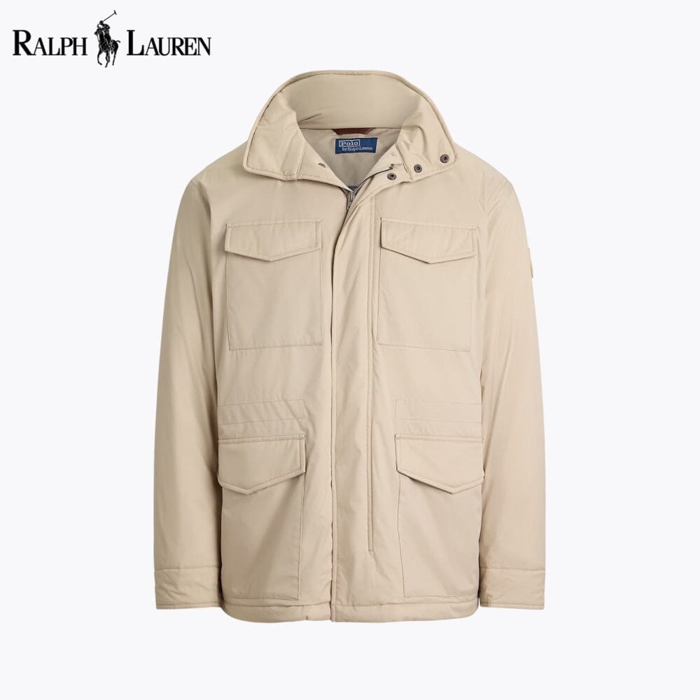 RL Gabardine Hooded Field Jacket Ralph Lauren Luxvian Classic Stone S
