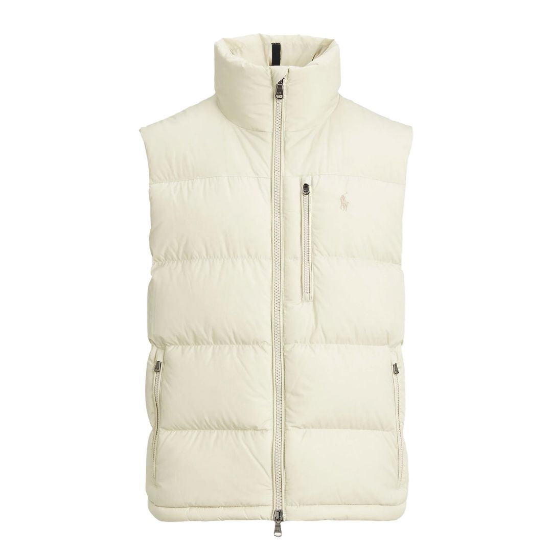 RL | Gilet Signature Homme – Déstockage Ralph Lauren Luxvian Crème Luxe XS