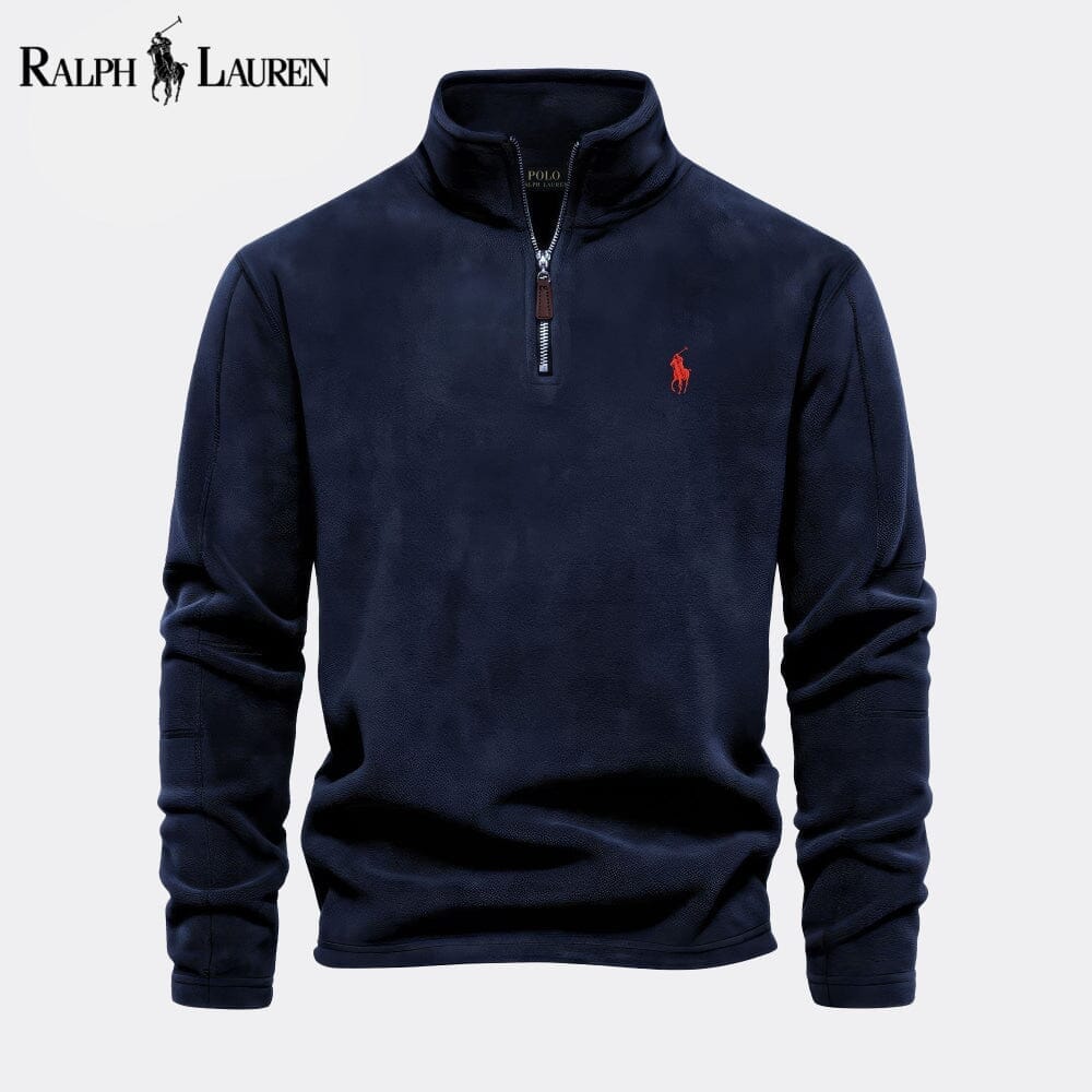 RL Prestige Cable-Knit Wool Knit Sweater Ralph Lauren Luxvian Dark Blue S