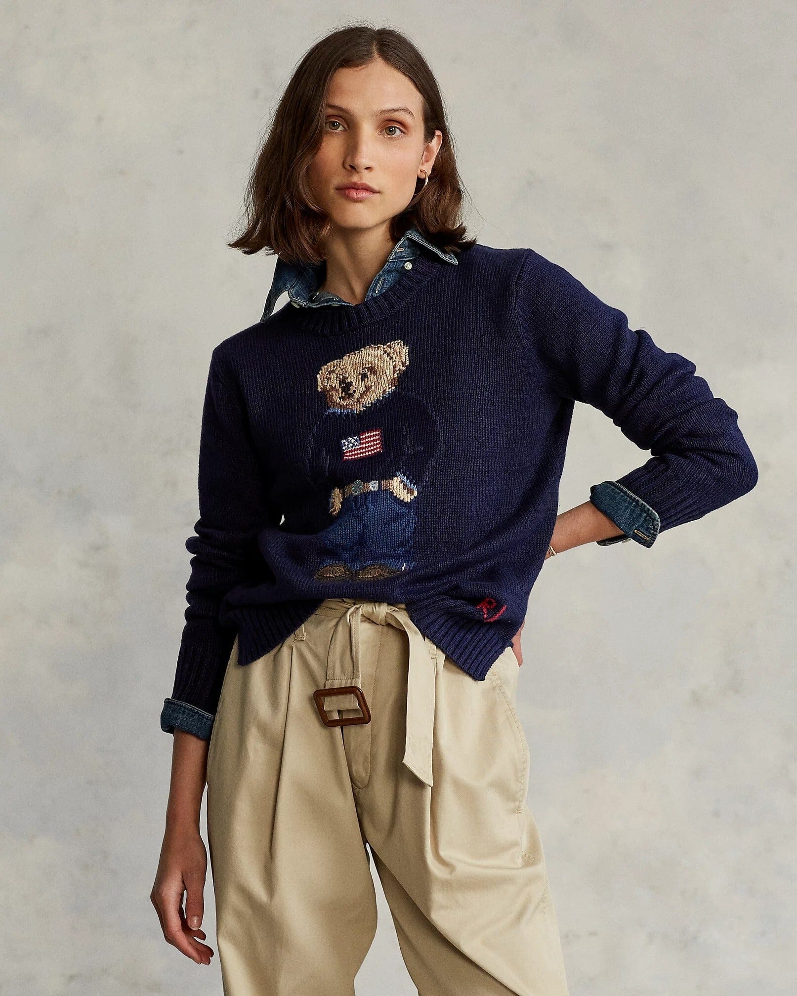 RL Sweater | Linen Crew Neck Ralph Lauren Aurev