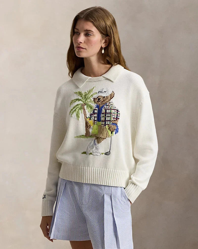 RL Sweater | Polo Bear Performance Polo Sweater Multi Ralph Lauren Luxvian