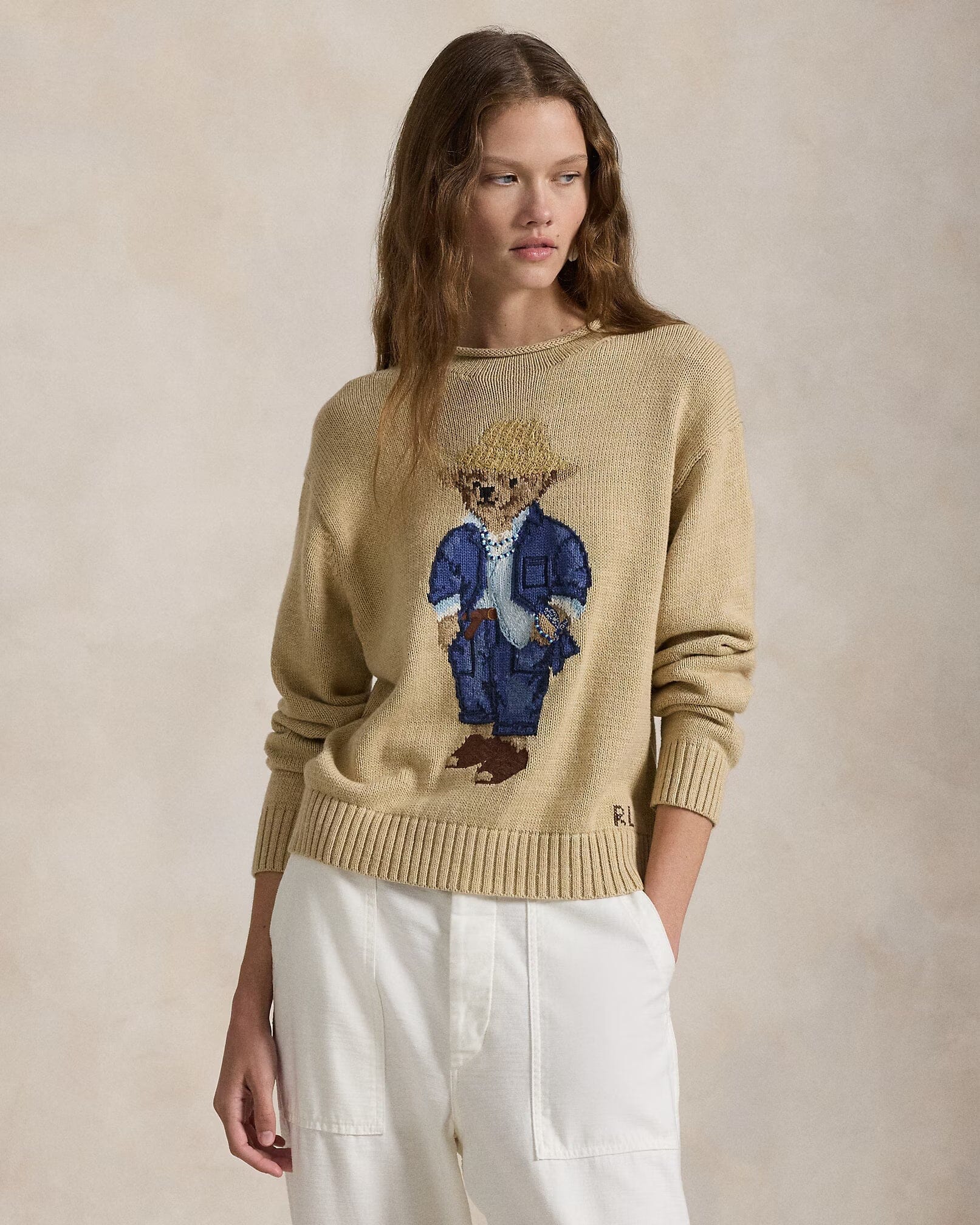 RL Sweater | Polo Bear Turtleneck Ralph Lauren Aurev Beige XS