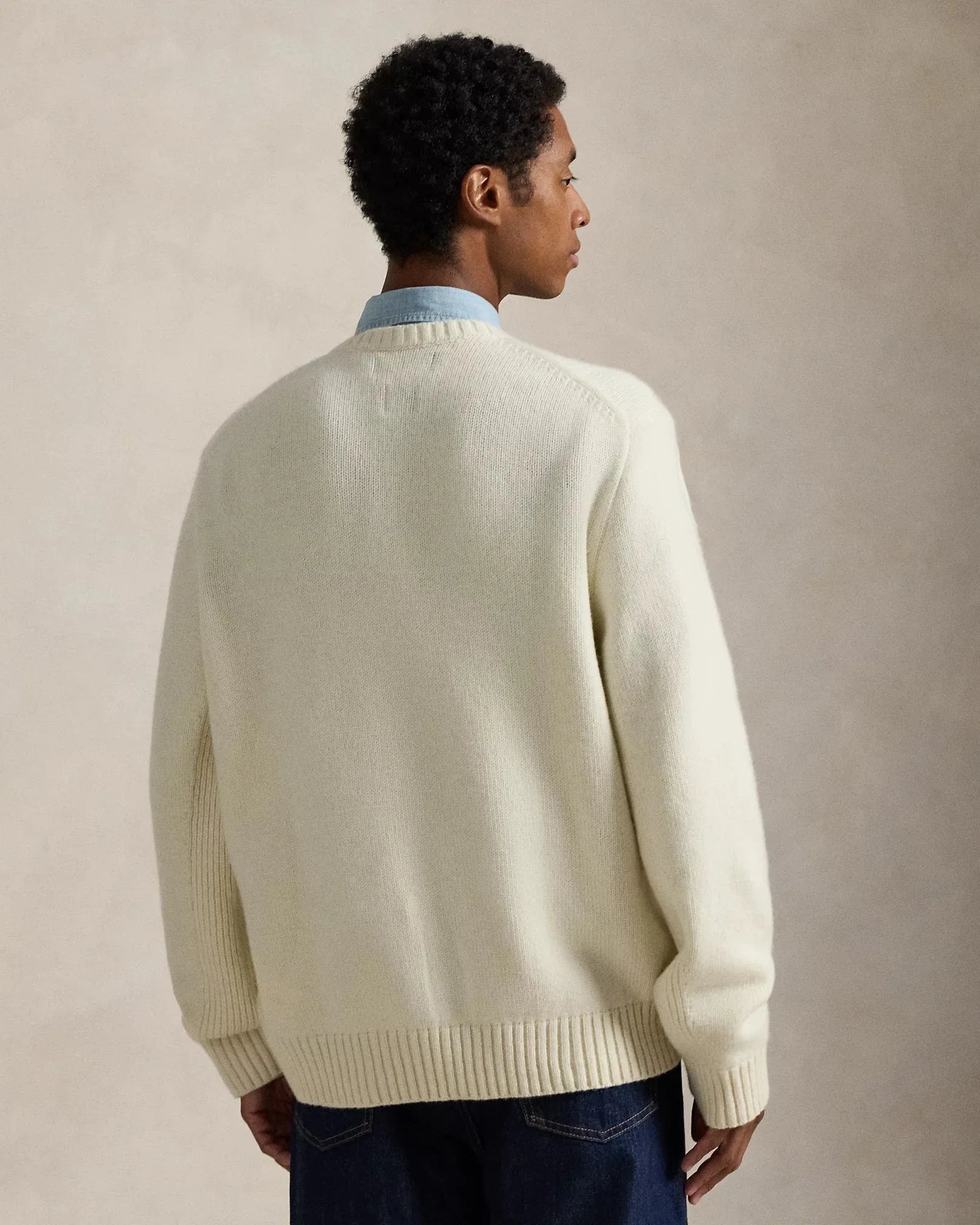 RL Sweater Sweater | Team USA Polo Bear Sweater Cream Combo Ralph Lauren Luxvian