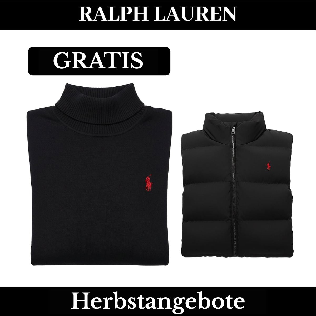 RL Weste + Gratis-Pullover (LAGERRÄUMUNG) Ralph Lauren Luxvian