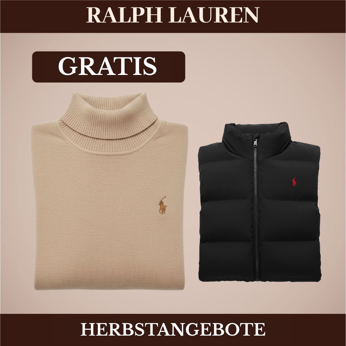 RL Weste + Gratis-Pullover (LAGERRĂUMUNG) Ralph Lauren Luxvian