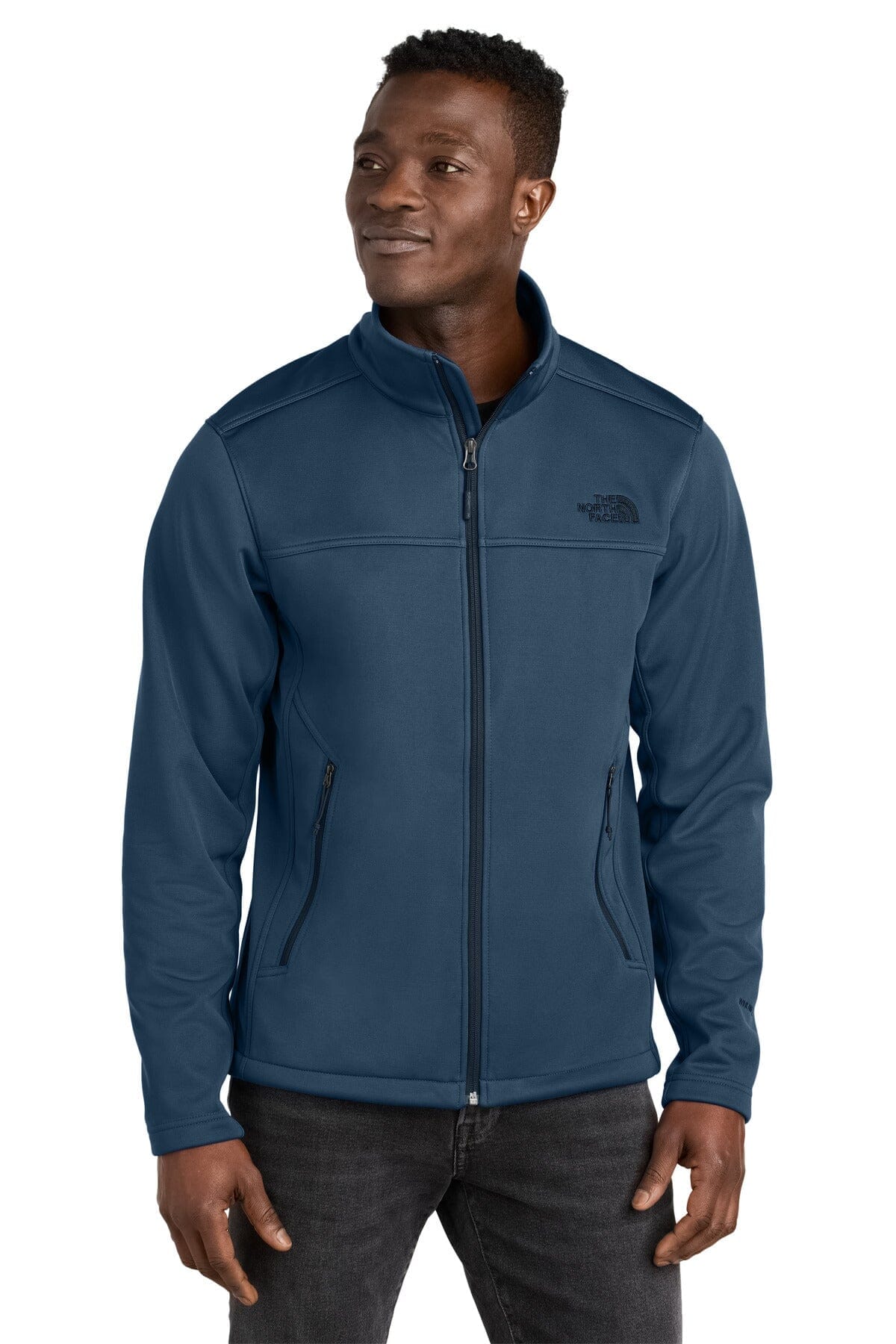 TNF Chest Logo Ridgewall Soft Shell Jacket The North Face Aurev Shady Blue S