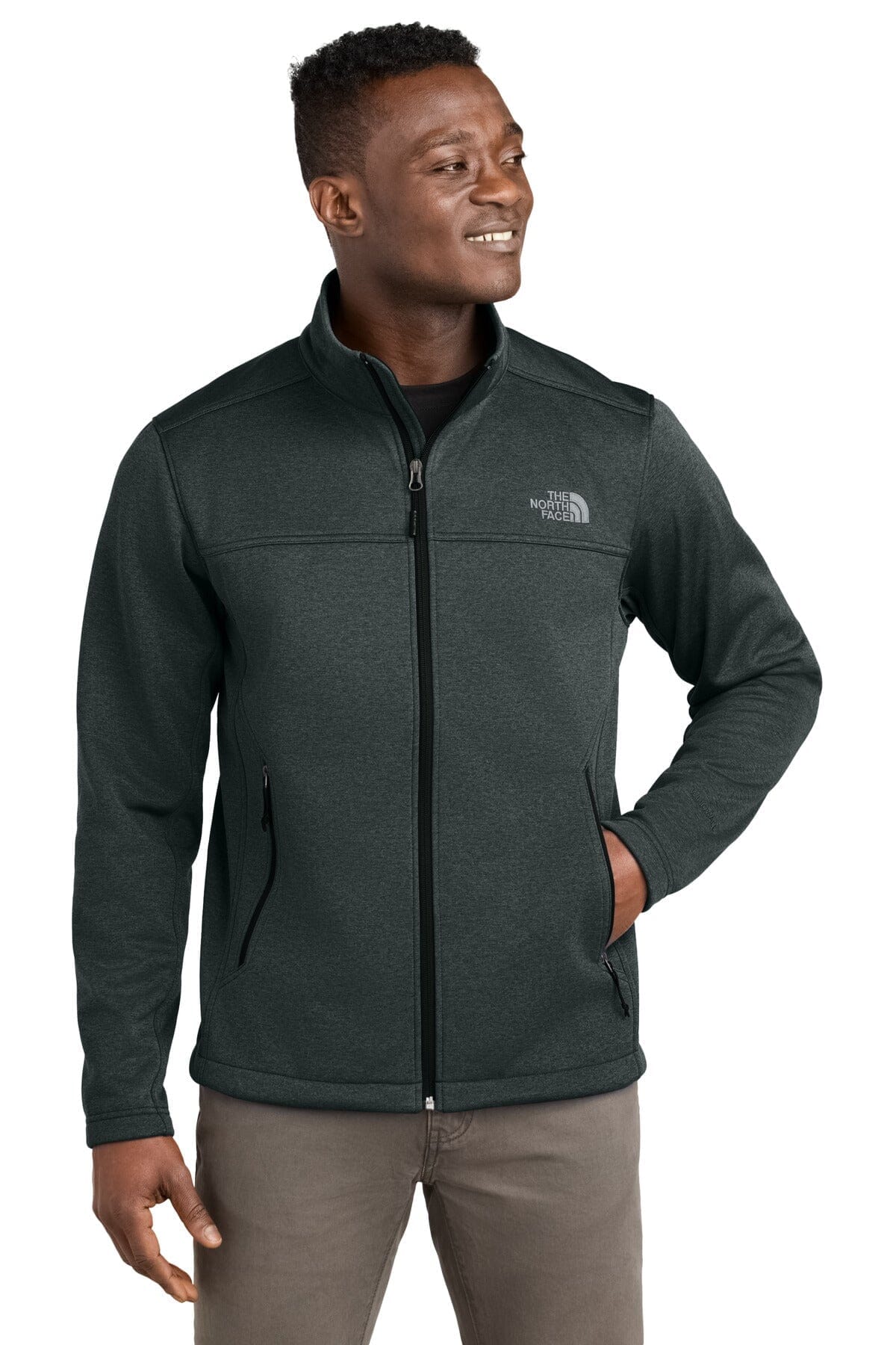 TNF Chest Logo Ridgewall Soft Shell Jacket The North Face Luxvian TNF Dark Grey Heather S