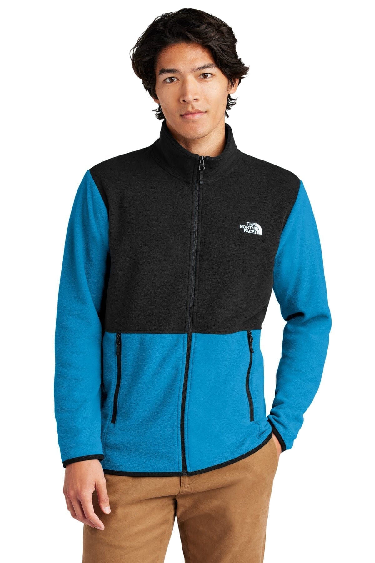 TNF Glacier Full-Zip Fleece Jacket The North Face Luxvian Hero Blue/ TNF Black S