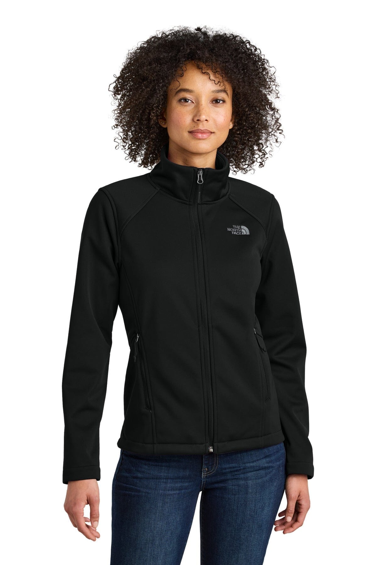 TNF Women's Chest Logo Ridgewall Soft Shell Jacket The North Face Luxvian TNF Black S