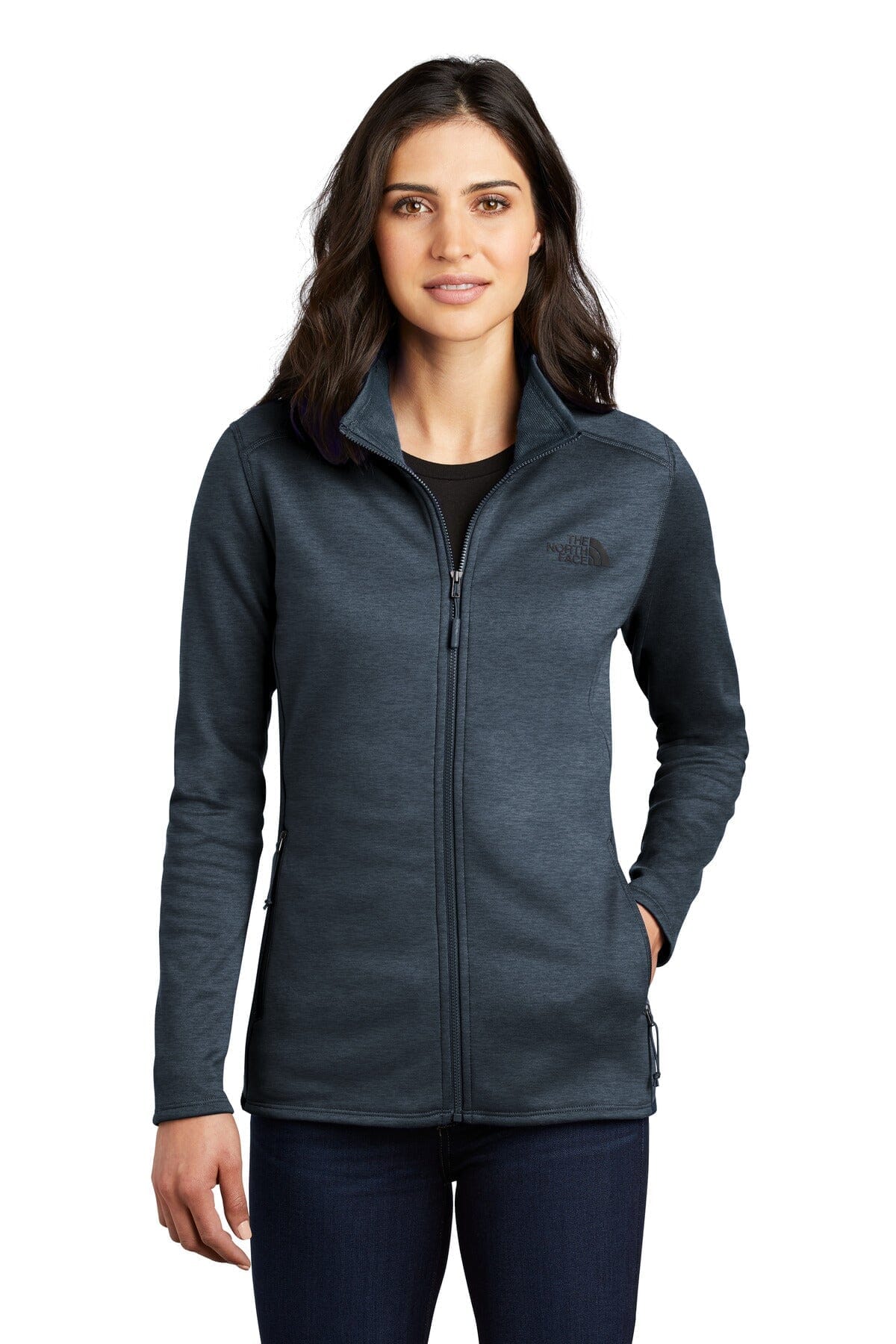 TNF Women's Skyline Full-Zip Fleece Jacket The North Face Luxvian Urban Navy Heather S