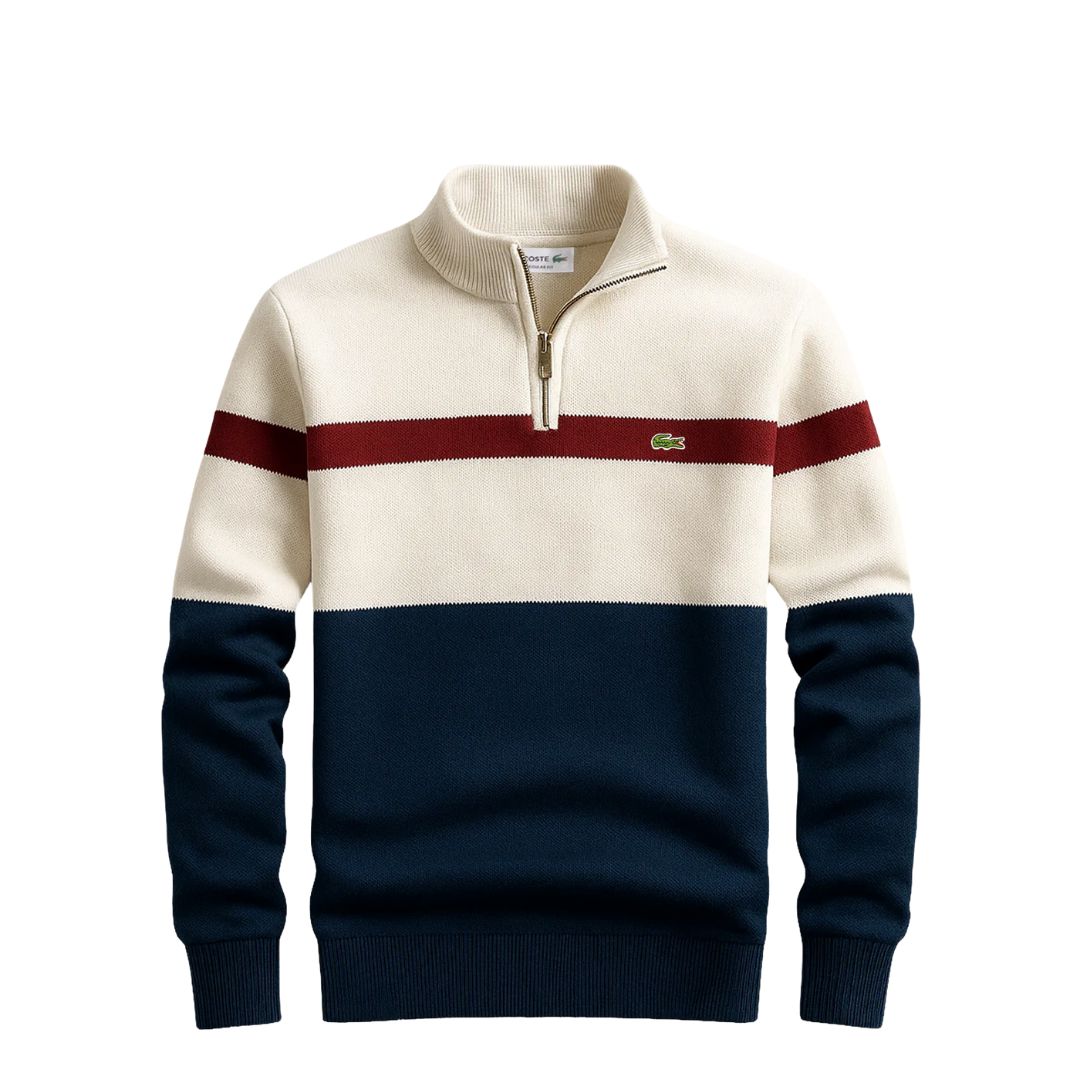 LC Le Heritage Pull Lacoste Luxvian Blanc S 