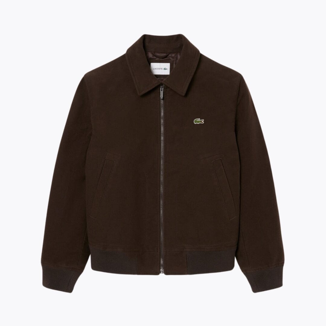 LC Padded Moleskin Jacket Lacoste Luxvian Brown S 