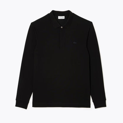 LC Regular Fit Paris Stretch Piqué Polo Shirt Lacoste Luxvian Black S 