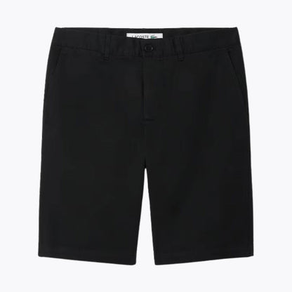 LC Slim Fit Stretch Cotton Chino Shorts Lacoste Aurev Black S 