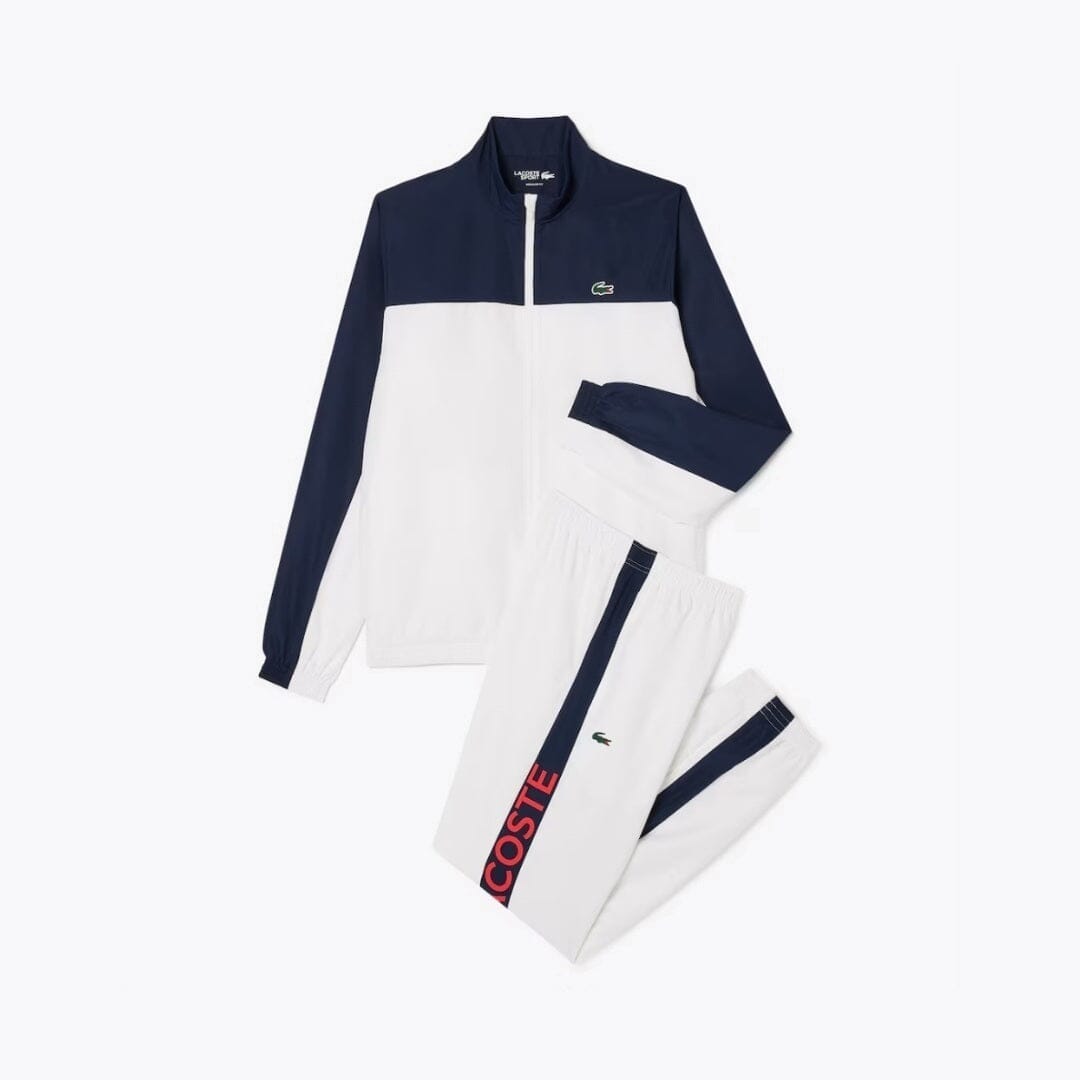 LC Tennis Printed Tracksuit Lacoste Luxvian White / Navy blue / Red S 