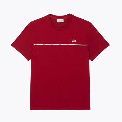 LC Trim Cotton Jersey T-shirt Lacoste Aurev Bordeaux S 
