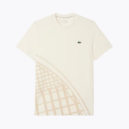 LC Ultra Dry Printed Tennis T-shirt Lacoste Luxvian White S 