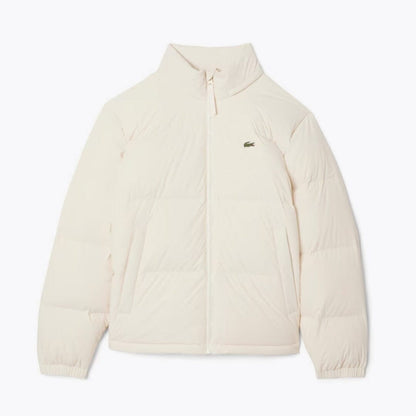 LC Water-Repellent Hooded Down Jacket Lacoste Aurev White S 