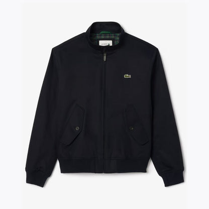 LC Water-Repellent Twill Harrington Jacket Lacoste Luxvian Navy blue S 