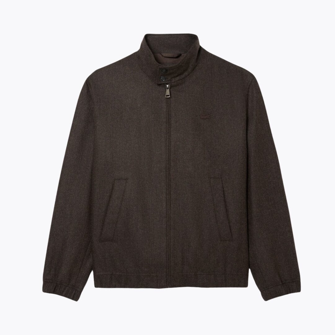LC Wool Harrington Jacket Lacoste Luxvian Brown S 