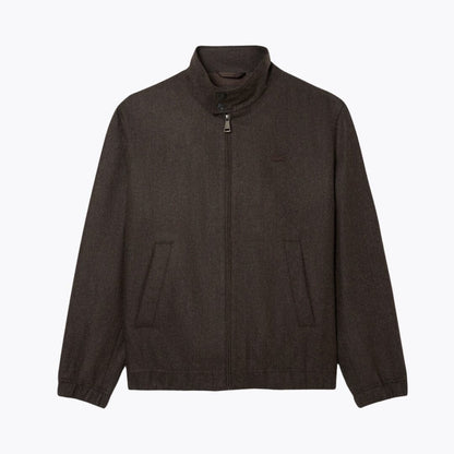 LC Wool Harrington Jacket Lacoste Luxvian Brown S 
