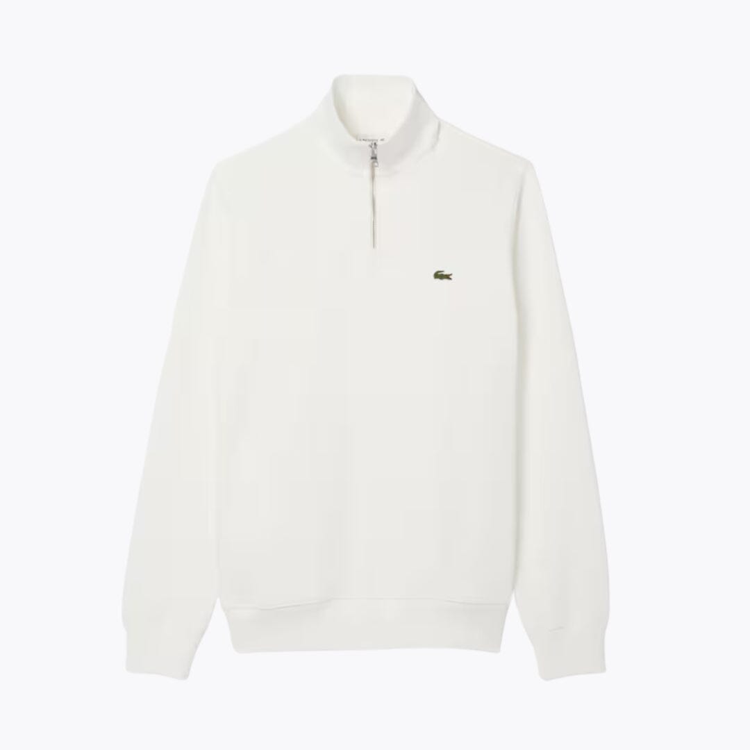 LC Zip-Up High Neck Sweatshirt Lacoste Aurev White S 