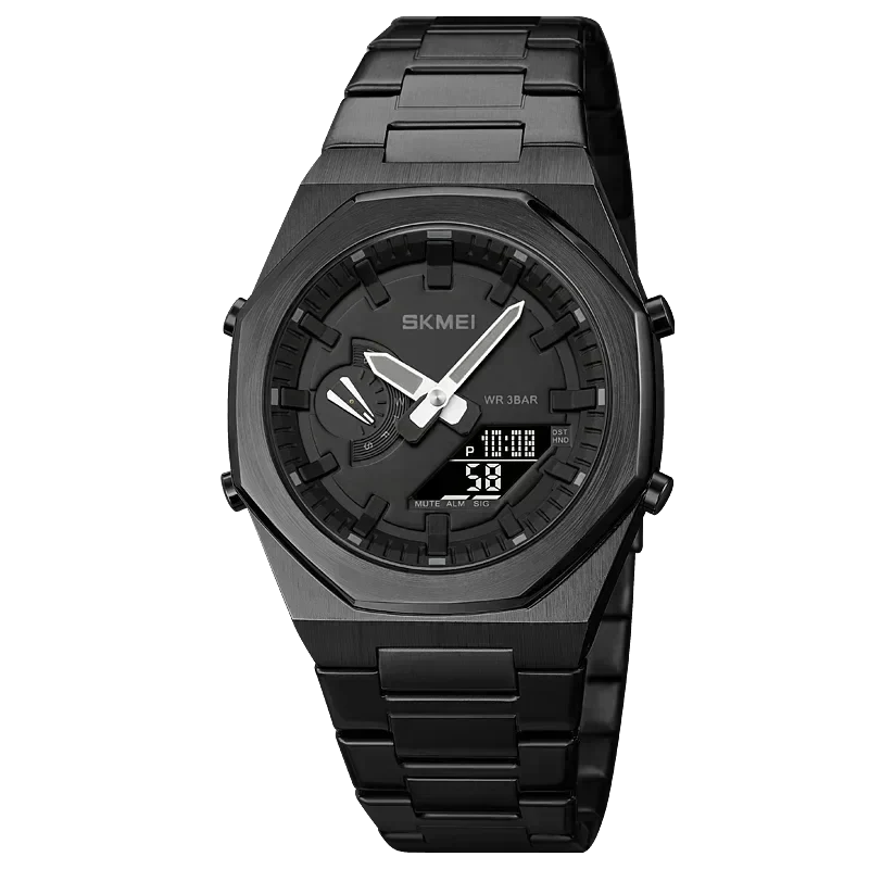 POEDAGAR Watch SKMEI Pro Poedagar Luxvian Black 
