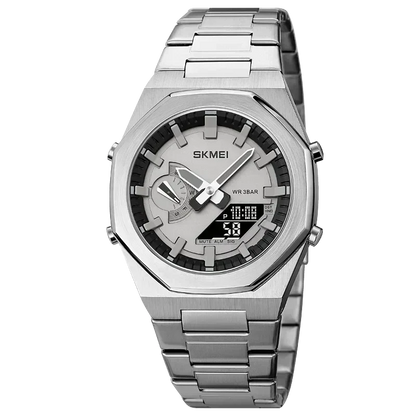 POEDAGAR Watch SKMEI Pro Poedagar Luxvian Silver 