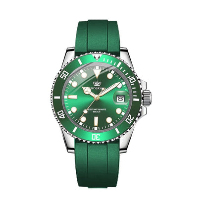 POEDAGAR Watch Subdate Sport Poedagar Aurev Green 