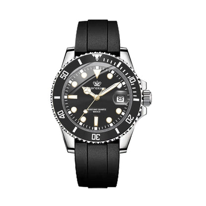 POEDAGAR Watch Subdate Sport Poedagar Luxvian Black 
