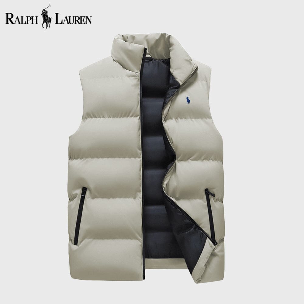 RL Insulated Down Puffer Waistcoat Ralph Lauren Aurev Cream S 